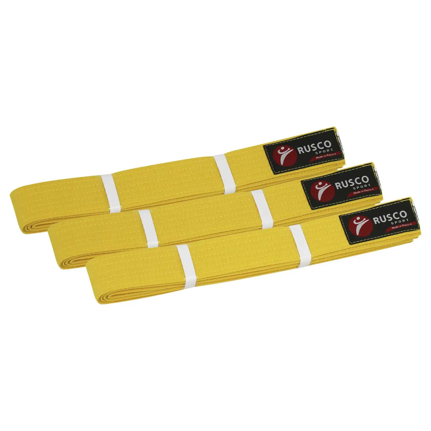 Пояс для единоборств Rusco Sport (жёлтый)