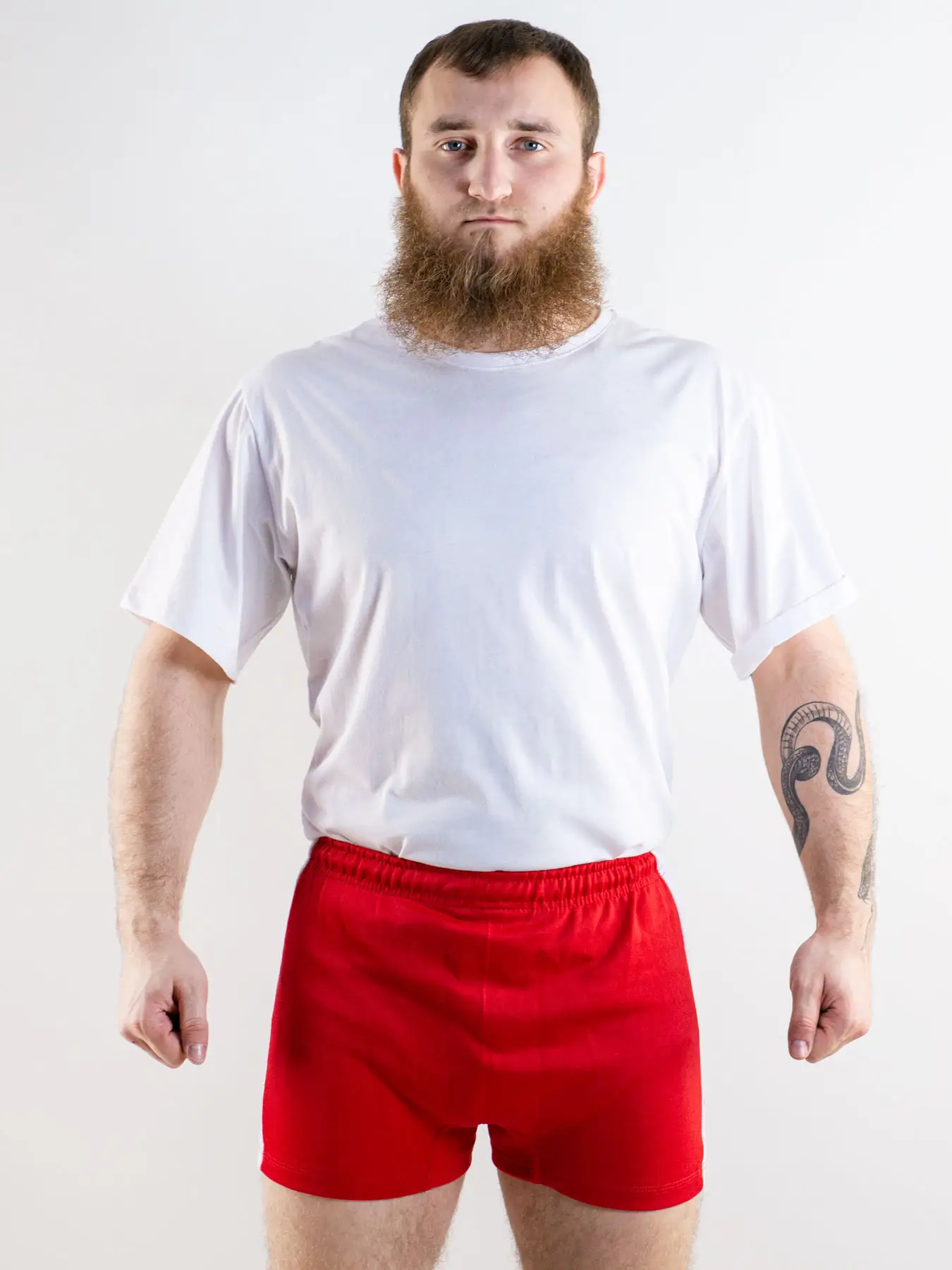 Шорты для самбо BoyBo красные, BS350