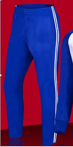 Спортивные штаны синие с белыми полосками 6013#