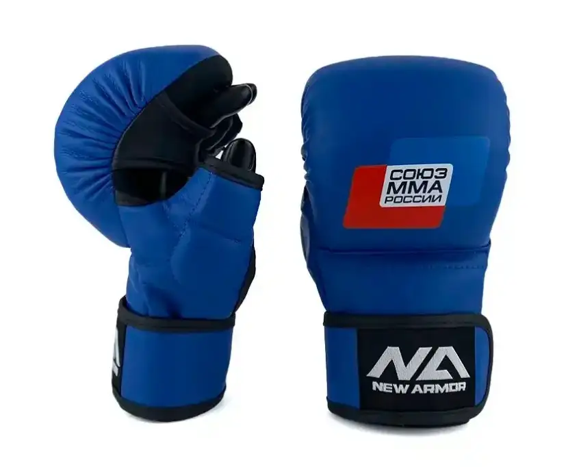 Перчатки NEW ARMOR СОЮЗ ММА RS синие