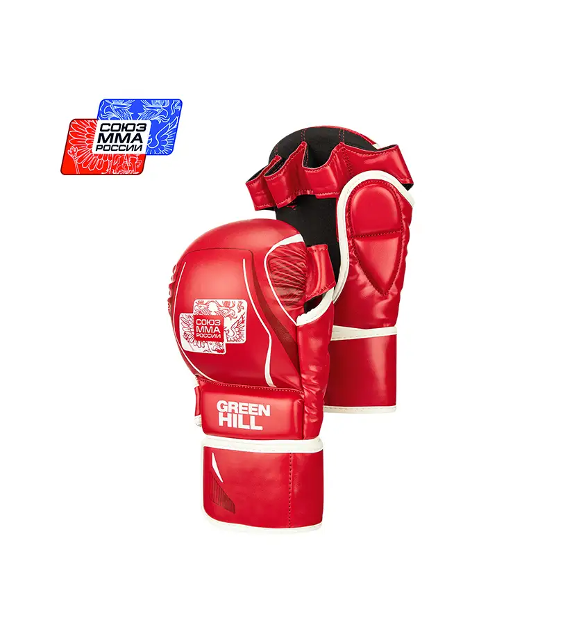 Перчатки Союз ММА Green Hill красные