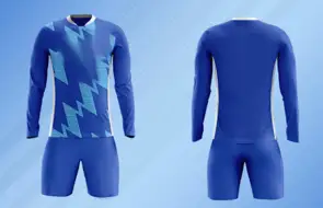 Футбольная форма синяя с голубым D7205