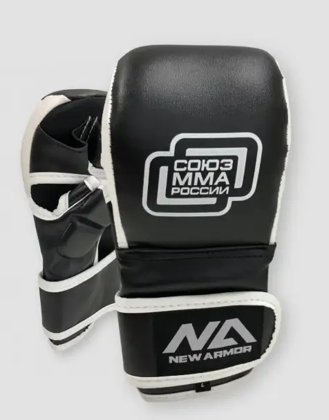 Перчатки NEW ARMOR СОЮЗ ММА PRO черные