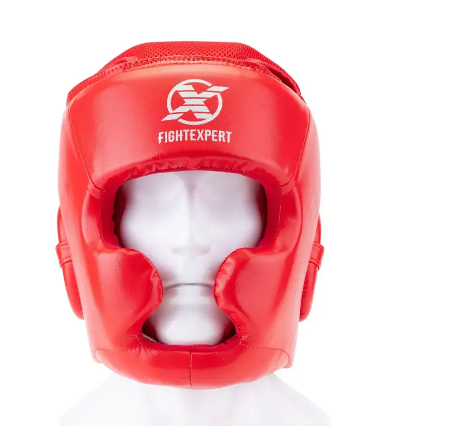 Шлем тренировочный FIGHTEXPERT “Full Power”  красный