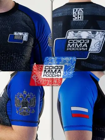 Рашгард с коротким рукавом TFG Союз  ММА Blue