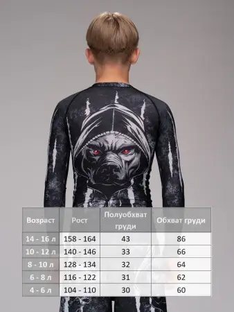 Рашгард для MMA Rusco Sport CERBERUS, детский