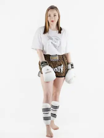 Шорты Муай-Тай Fluory Leopard