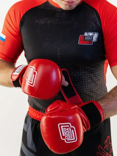 Перчатки Союз ММА TFG (красные)