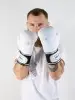 C137 Перчатки боксерские Clinch Fight 2.0  бело-серебристые