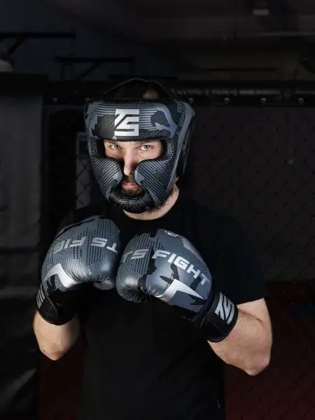 Шлем для бокса Tomorrow Star Shadow Black Gray