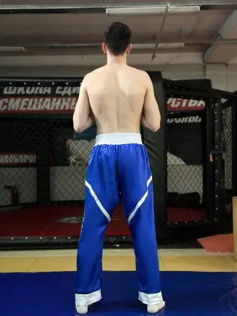 Брюки для кикбоксинга Tomorrow Star PRO синие