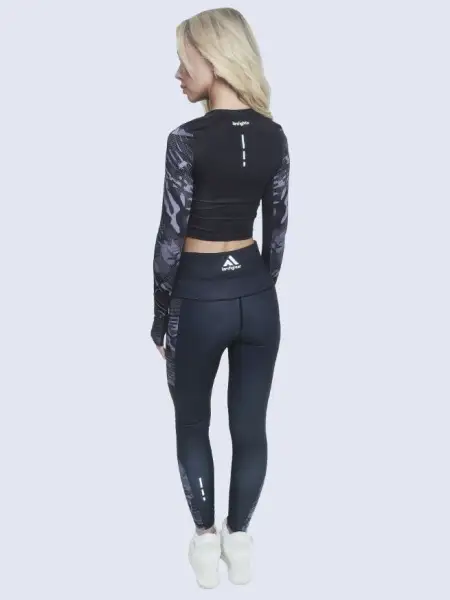 Топ женский IamFighter милитари (черный)