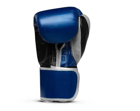 ПЕРЧАТКИ БОКСЕРСКИЕ LEADERS LEAD SERIES LONG VELCRO CUSTOM BL/BK/SIL