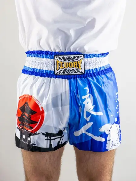 Шорты Муай-Тай Fluory Tokio (синие)