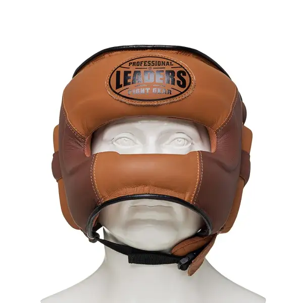 Шлем боксерский LEADERS LS с бамперной защитой HERITAGE BR/BG