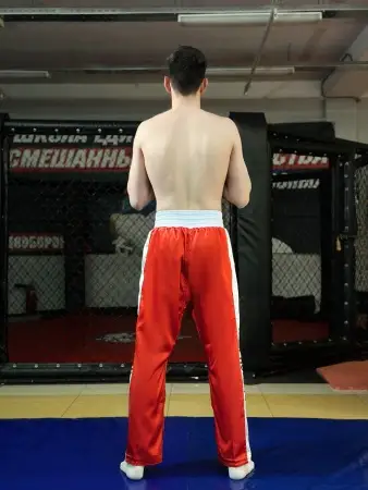 Брюки для кикбоксинга Tomorrow Star BASIC красные