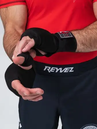 Бинты быстрые для бокса гелевые TS Sport (черные)