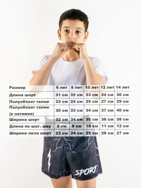Шорты для мма Молнии (детские)