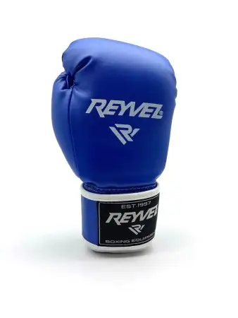 Перчатки боксёрские Reyvel Винил 80 (Синие)