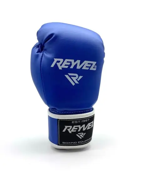 Перчатки боксёрские Reyvel Винил 80 (Синие)
