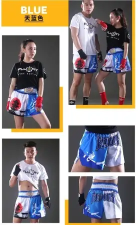 Шорты Муай-Тай Fluory Tokio (синие)