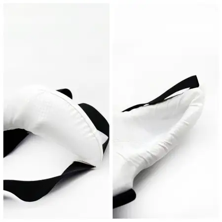 Защита паха мужская, бандаж белый Tomorrow Star с черной резинкой