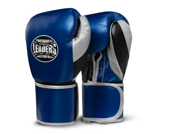 ПЕРЧАТКИ БОКСЕРСКИЕ LEADERS LEAD SERIES LONG VELCRO CUSTOM BL/BK/SIL