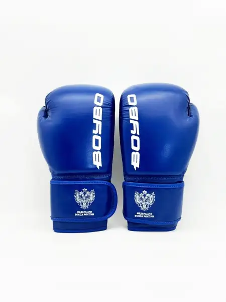 Перчатки боксерские BoyBo TITAN, IB-23-1, кожа (одобрены ФБР), синий