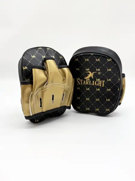 Лапы тренерские, черно-золотые FOCUS MITTS  Tigershop