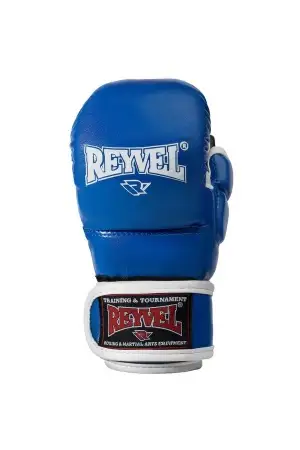 Перчатки для ММА тренировочные Reyvel (синий)