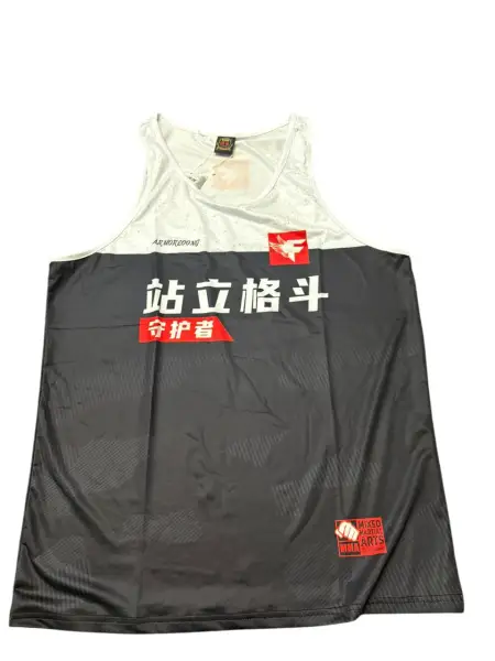 Майка TS SPORT черно-белая 00002