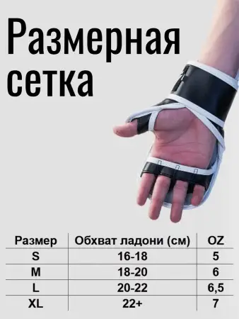 Перчатки для мма Reyvel Панкратион (черные)