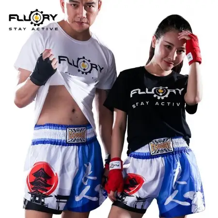 Шорты Муай-Тай Fluory Tokio (синие)