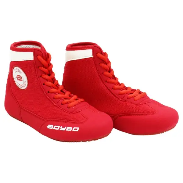 Борцовки BoyBo на толстой подошве красные