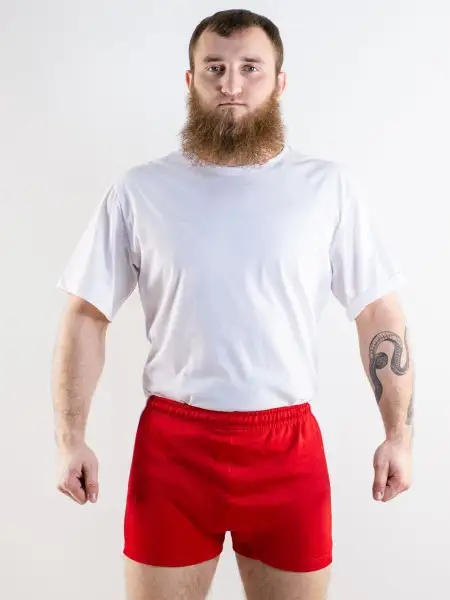 Шорты для самбо BoyBo красные, BS350