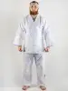 C555 Кимоно для дзюдо подростковое Clinch Judo Red FDR белое