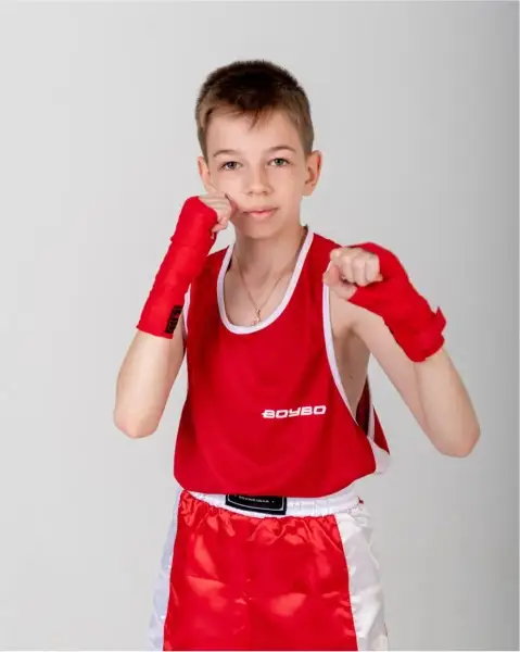 Бинты BoyBo хлопок-эластан, Красный