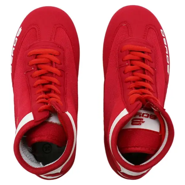 Борцовки BoyBo на толстой подошве красные