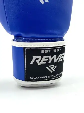 Перчатки боксёрские Reyvel Винил 80 (Синие)