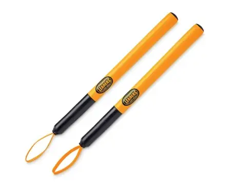 Тренерские палки LEADERS Boxing Punch Sticks YL (ONE, кожа, желтый)