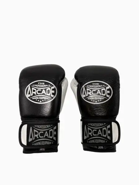 Перчатки боксерские Arcade черно-белые