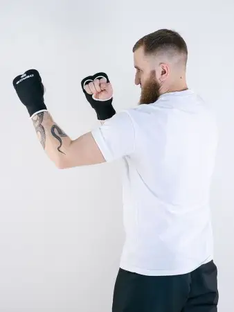 Накладки для каратэ BoyBo BO130, хлопок, черные