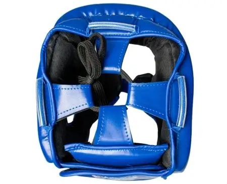 Шлем BoyBo TWIN, IKB-42, , одобрен Федерацией Бокса  и кикбоксинга  синий