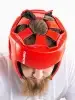 Шлем BoyBo TITAN, IB-24-1, кожа (одобрены ФБР), красный