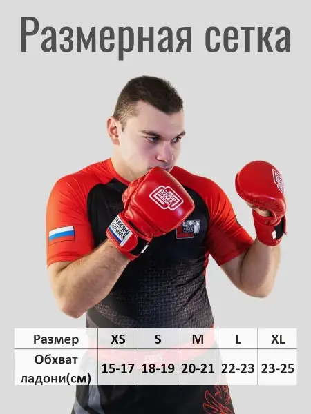 Перчатки Союз ММА TFG (красные)