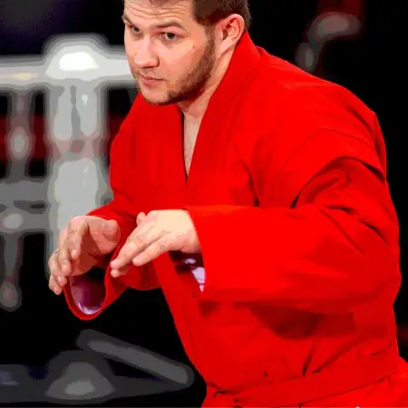 Куртка для самбо BoyBo красная BSJ120