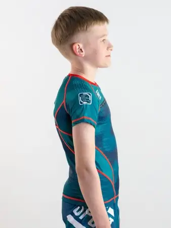 Рашгард I am Fighter military зеленый детский