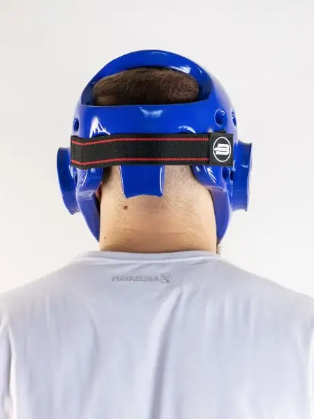 Шлем для тхэквондо с маской BoyBo синий, BHT45