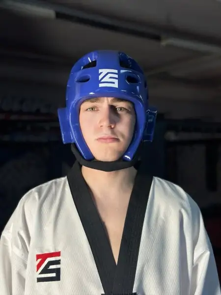 Шлем для тхэквондо синий Tomorrow Star