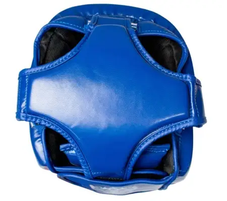 Шлем BoyBo TWIN, IKB-42, , одобрен Федерацией Бокса  и кикбоксинга  синий